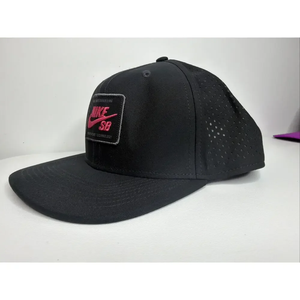 Nike SB Pro Dri-Fit Perforated SnapBack Black Hat